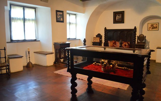 Ornate interior room inside Bran Castle